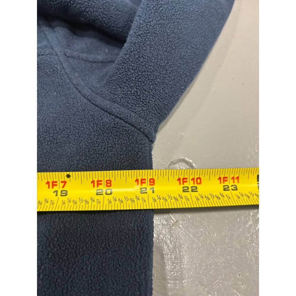 The North Face Mens Navy Blue Full Zip Fleece Jacket XL TG Youth Fits Small/Med